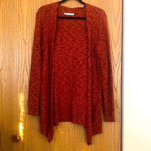 Maurices open front, long sleeve crochet cardigan